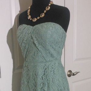NEW J CREW Leavers Lace Strapless Kelsey Dress 2
